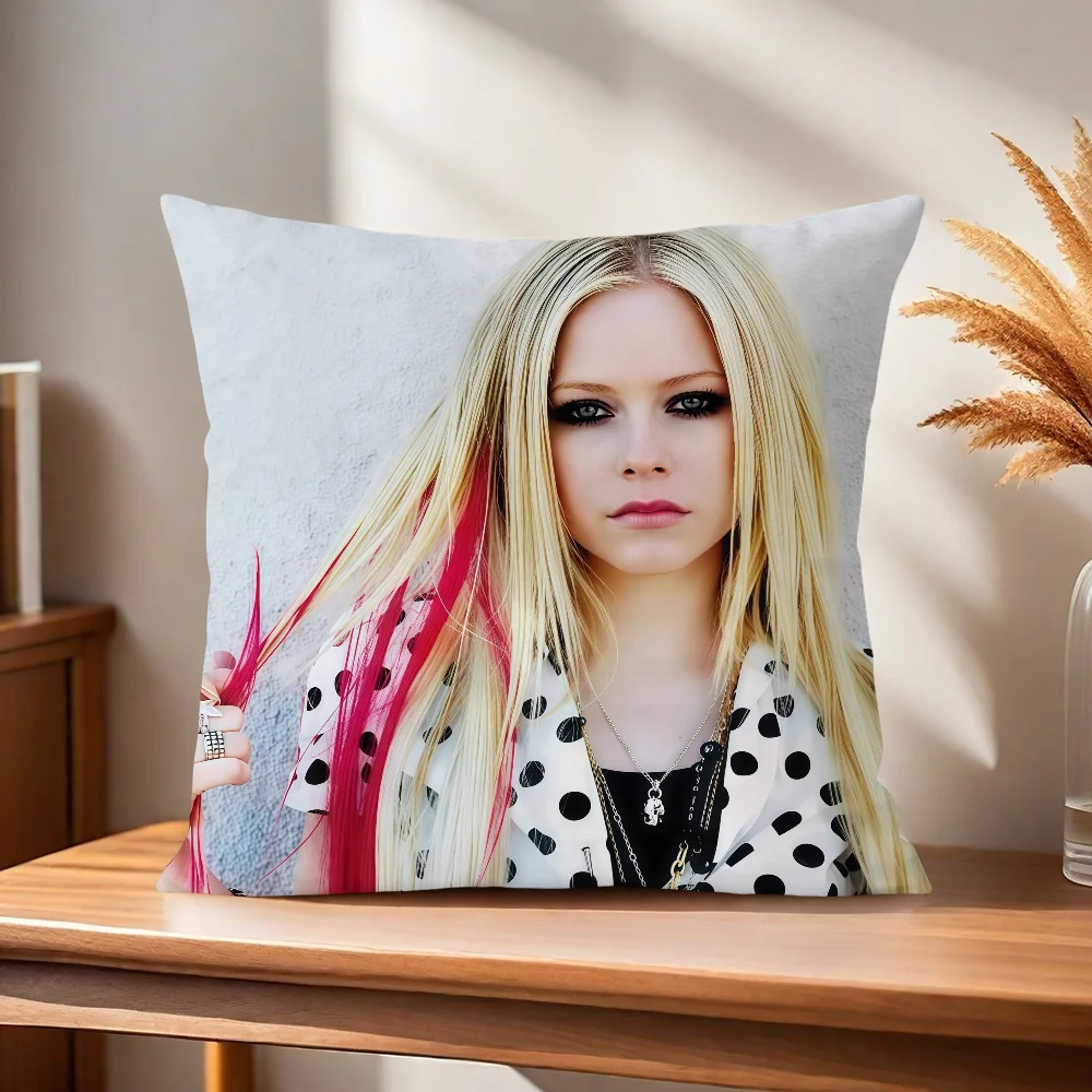 A-Avril Singer L-Lavigne Kissenbezug Kissenhülle für Zuhause, Sofa, Wohnzimmer, Büro, Café, Auto. – Detail 5