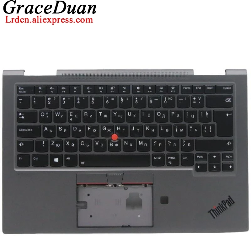 

BG Bulgaria Grey Keyboard Upper Case Palmrest Shell Cover For Lenovo Thinkpad X1 Yoga 4th Gen 4 G4 5M10V24913 5M10V24949