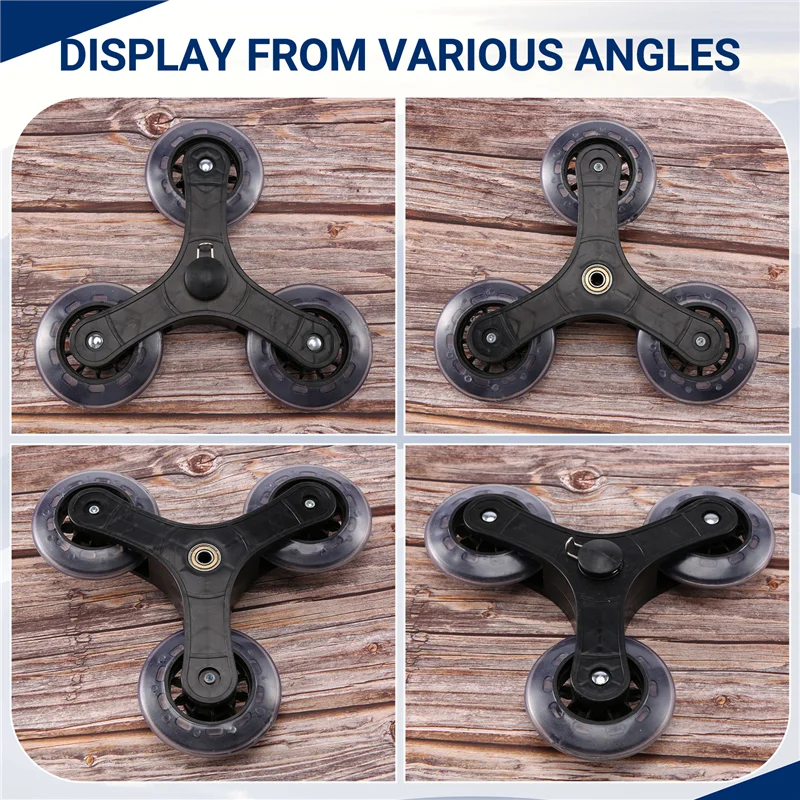 

2Pcs/Set Shopping Cart Trolley Caster Luggage Suitcase Roller Replacement Wheel Pulley Sliding Roller Wheel Accessories