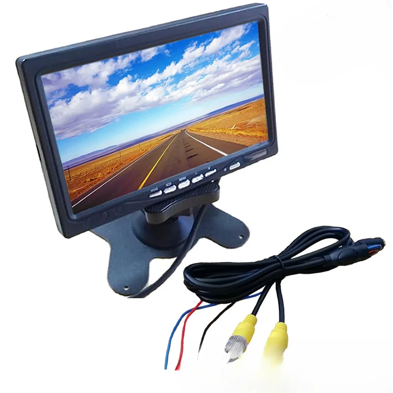 7 inch aviation head display high definition car DVR video recorder screen 12-24V wide voltage 1024 * 600