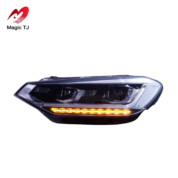 2016-2019 جديد توران LED مجموعة مصابيح أمامية 6000 كيلو لون زينون DRL النهار تشغيل ضوء بدوره إشارة غاسل تعديل #4