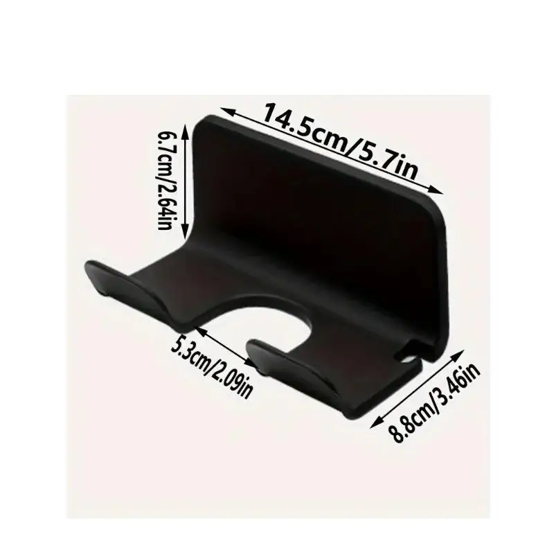 Hair Dryer Holder Non Perforated Space Saving Adhesive Storage Rack for Home Bathroom Travel Hotel Use - view 5
