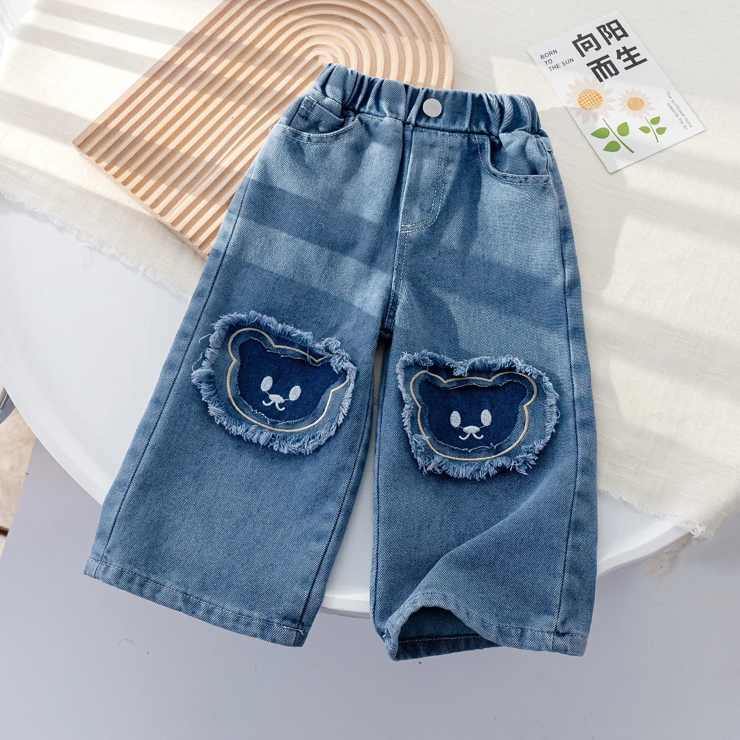 Kids Jeans 2023 Girls Jeans Bow Kids Clothes Girls Clothes 1 To 6 Years Jeans for Girls Baby Girl Jeans Pants