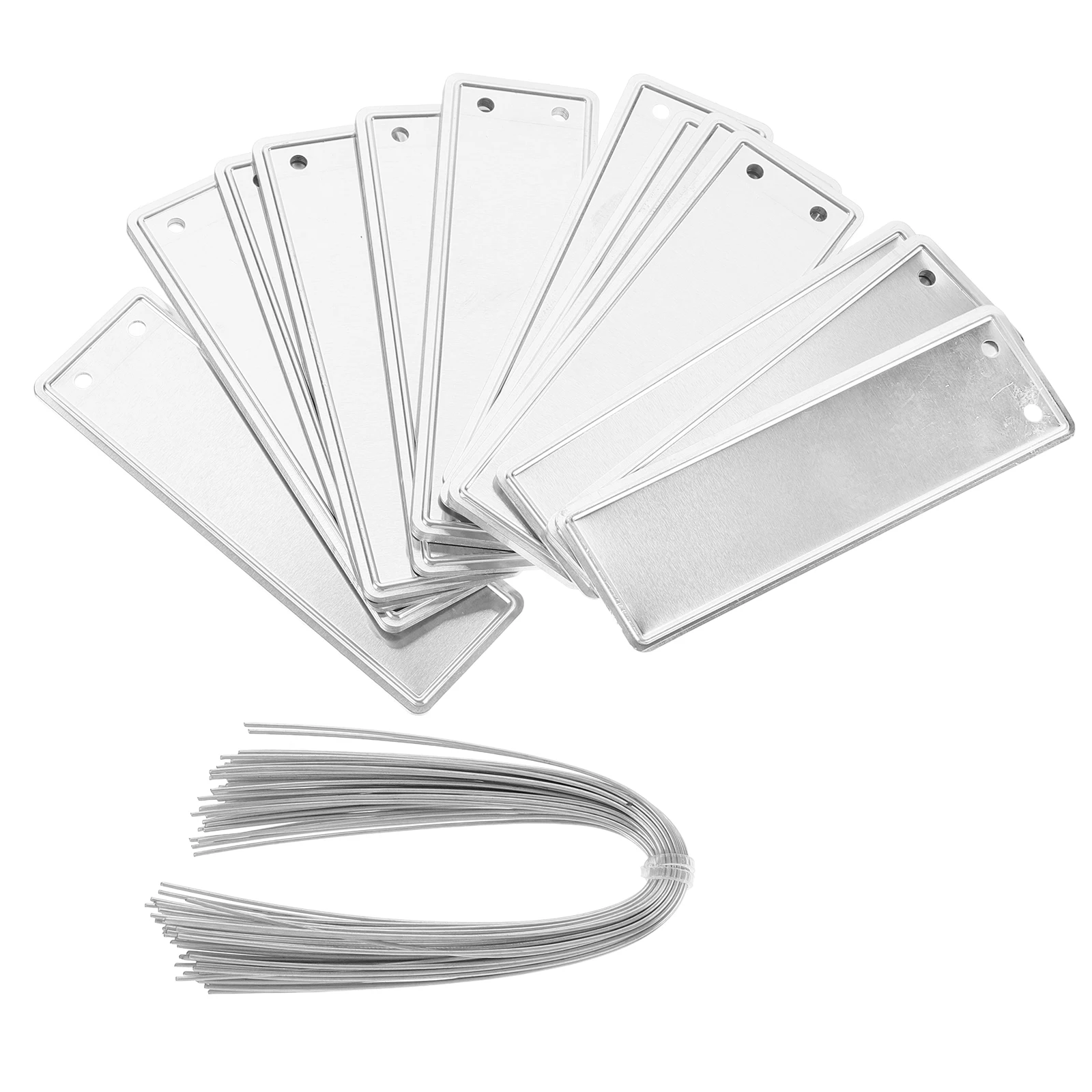 

50pcs Aluminum Aluminum Plant Tags Labels Lightweight Compact Garden Markers for Trees Flowers Nursery Greenhouse Outdoor
