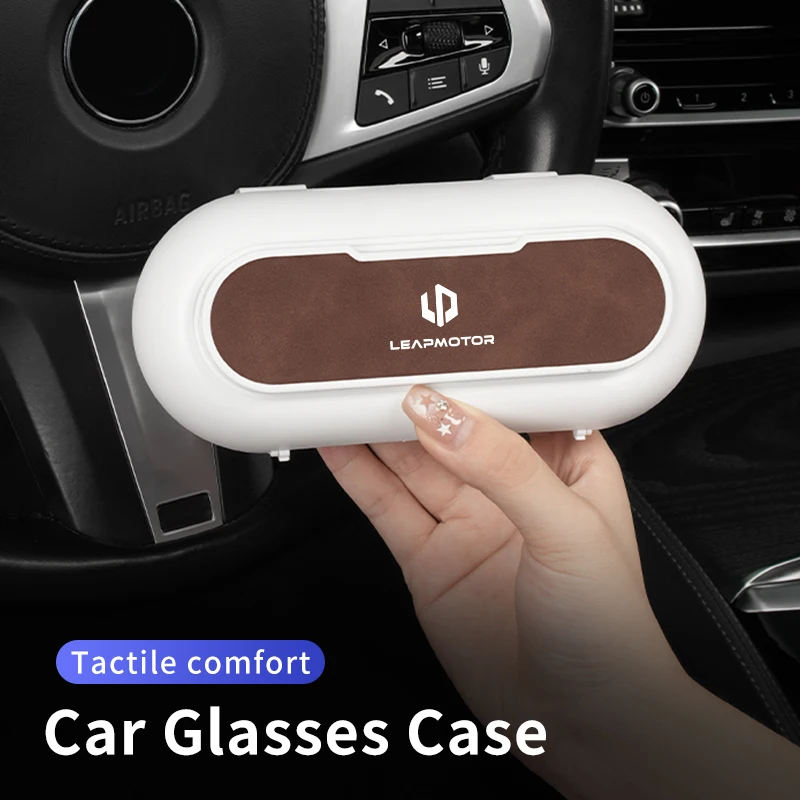 Car Glasses Case Sun Visor Sunglasses Organiser Glasses Holder For Leapmotor T03 S01 C11 C01 C10 Leap Motor