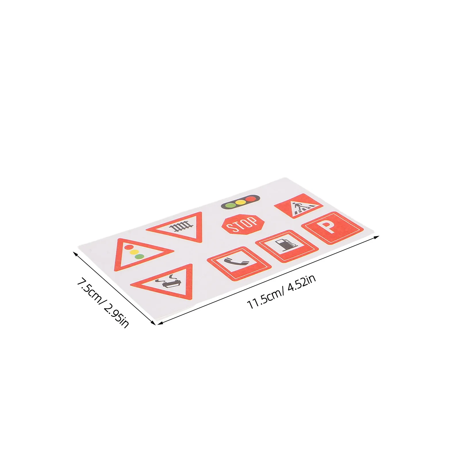 30Pcs Traffic Signs Sticker Transportation Road Decals Peel Stick Car Window Car Decals Indoor Classroom Wall Removable Road