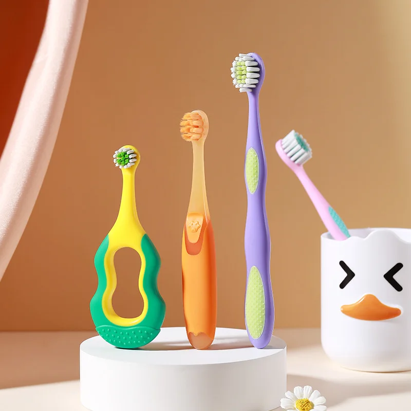 Kids' Scientific Staged Soft-Bristle Toothbrush, 3-Stage Dental Care for 0-12Y, Adapts to Teeth Growth, Gentle & Cavity-Proof