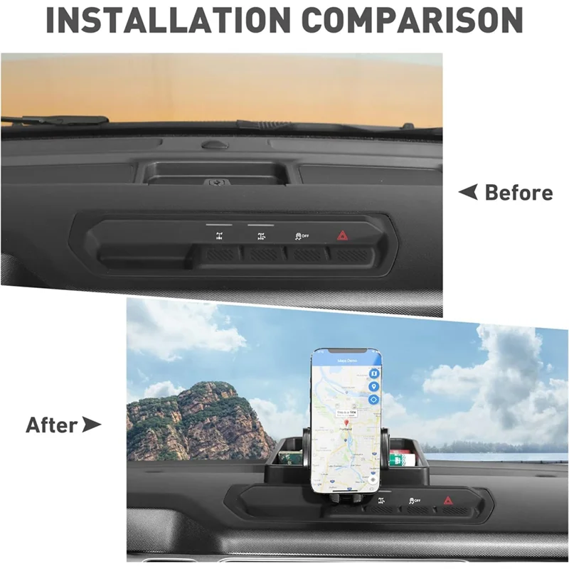 

Держатель для телефона, центральная консоль, лоток для приборной панели, ящик для хранения, органайзер для Ford Bronco 2021-2025, аксессуары для интерьера