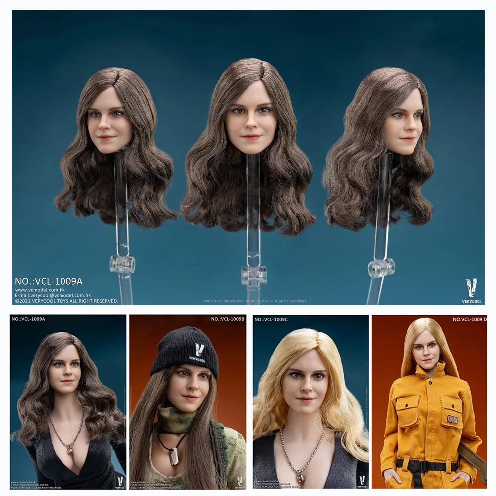 

1/6 VERYCOOL VCL-1009 Emma Watson Female Head Sculpt Beautiful Fit 12" Action Figure Body