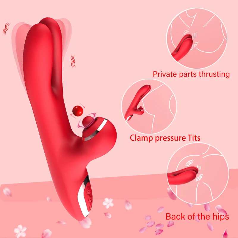 Double-Headed Vibrator For Women Female Sex Toys Slapping Swing Vibration Stimulate Penetration Masturbator Juguetes Sexuales