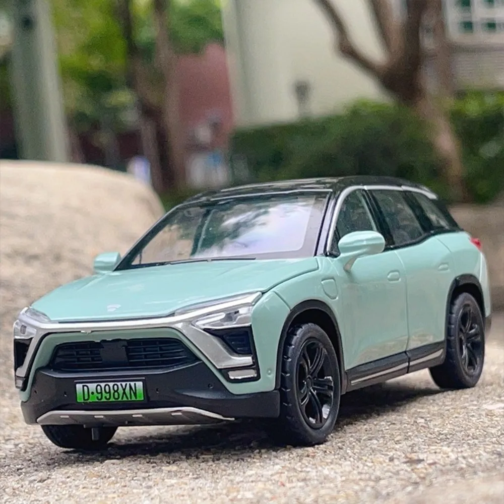 Maßstab 1:32 NIO ES8 Legierung Spielzeugauto Modell Diecast Sound LightModel Zurückziehen Autos Jungen Geburtstag Spielzeug Wohnkultur Dekoration