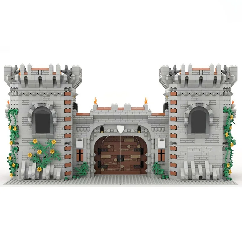 3777 قطعة MOC بوابة قلعة القرون الوسطى قلعة نموذج بناء هدايا عيد الميلاد كتل العمارة لتقوم بها بنفسك اللعب الإبداعية عيد ميلاد الاطفال #5