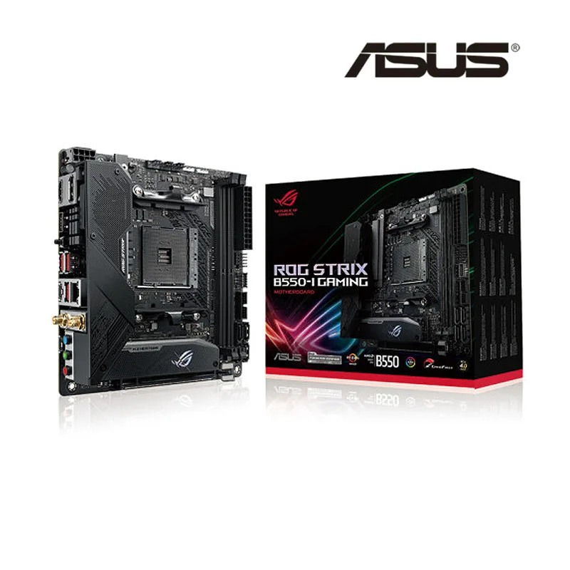 ASUS New ROG STRIX B550-I GAMING Wi-Fi 6 Mini ITX B550 2 x DIMM, Max. 64GB, DDR4 5100(OC) MHz  M.2 SATA Desktop Socket AM4 CPU