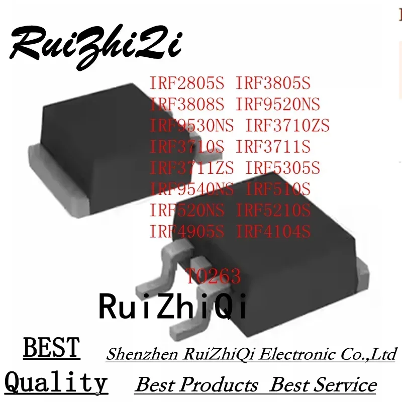 10PCS IRF2805S IRF3805S IRF3808S IRF9520NS IRF9530NSIRF3710ZS IRF3710S IRF3711S IRF3711ZS IRF5305S IRF9540NS IRF510S IRF520NS