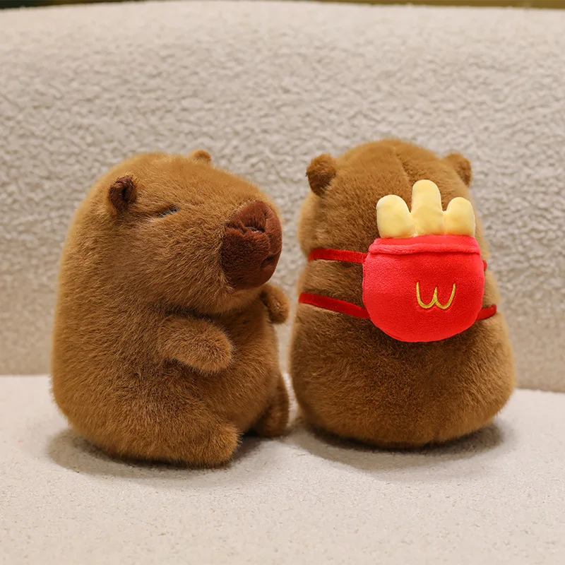 20cm Kapibala Cute Capybara Cartoon Plush Toy Stuffed Animals Soft Doll Hug Pillow Room Ornament Christmas Birthday Gift