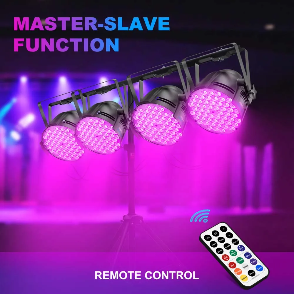 Big Dipper 60*3W RGB 3-IN-1 LED PAR DJ lights Party Light Stage Lighting with stand DMX controller for Wedding Disco LPC007-HR