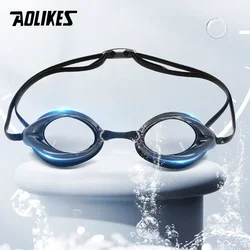 AOLIKES Professional Swimming Goggles Anti-Fog Waterproof UV Protection Silica Gel Diving Glasses Men Women Eyewear Swimming