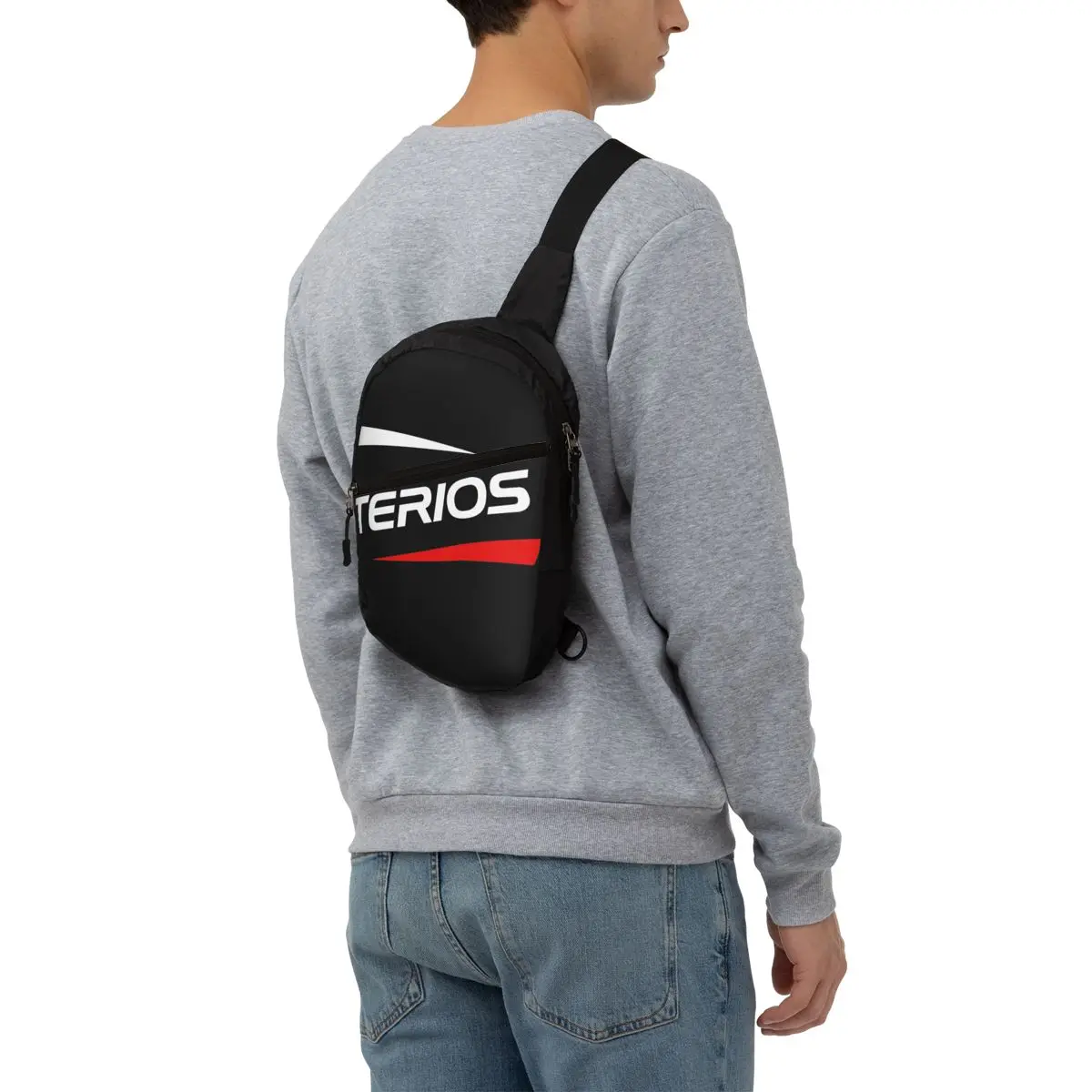 Terios Sling Crossbody Borst Tas Mannen Koele Schouder Rugzak Voor Reizen