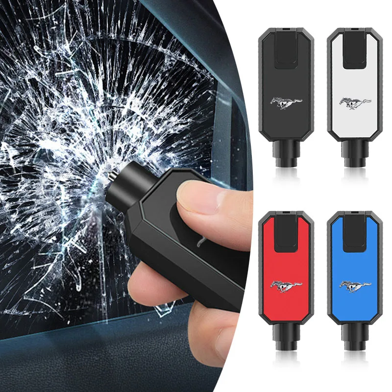 3in1 Car Safety Car Multi-function Window Breaking Tool Escape For Ford Mustang F10 Zapatillas Miniatura Gt Hub center cover