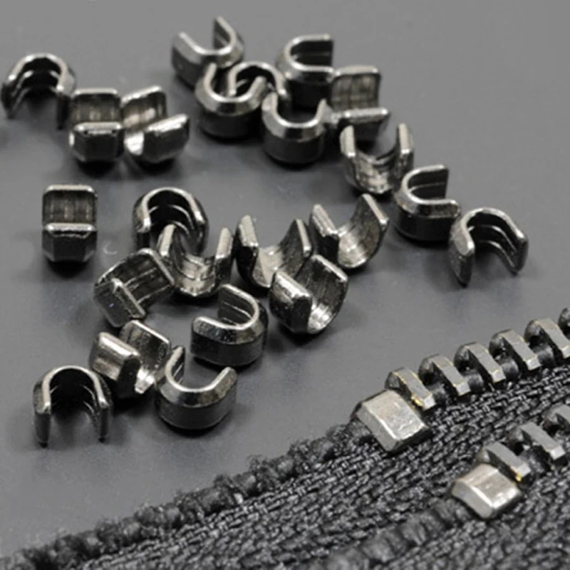 10pcs High Quality U Shaped Metal Zipper Up Stopper Zipper Closure Opening DIY Sewing Craft Clothes Pants Zipper Accessories