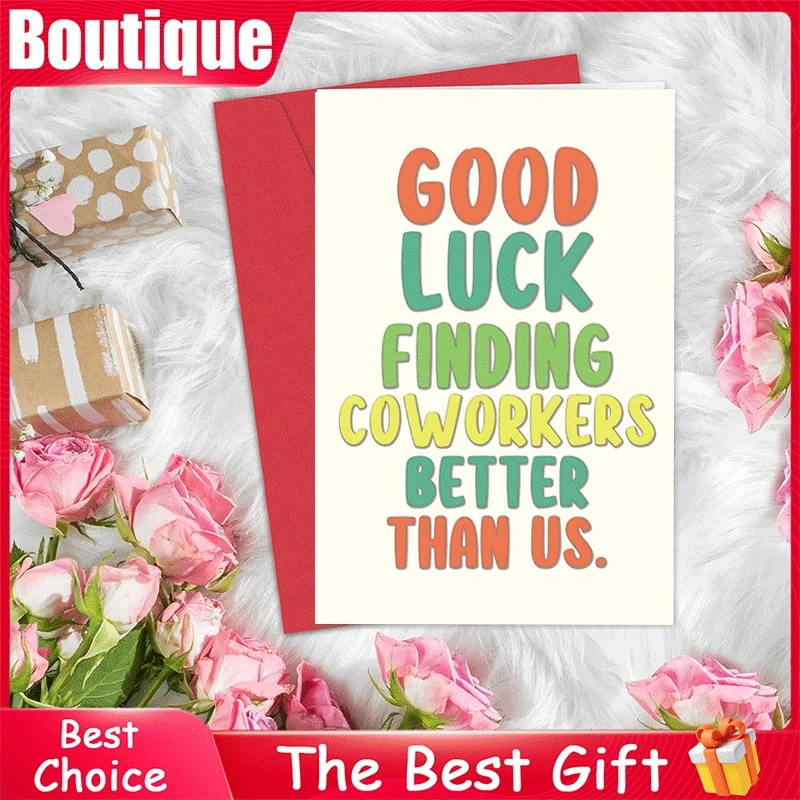 

Funny Farewell Coworker Card Good Luck Finding Better Colleagues Greeting Card for Leaving Workmate