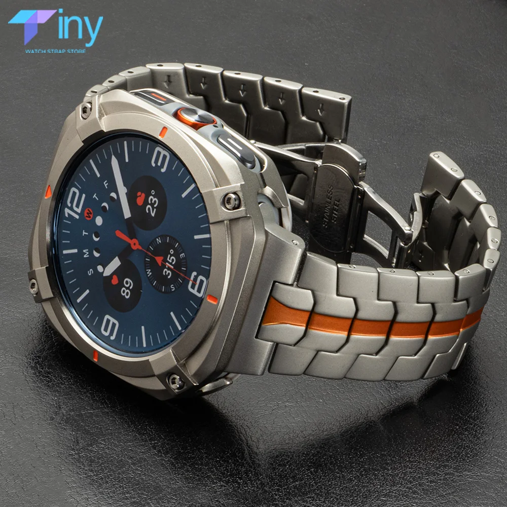 

Ремешок+чехол для Samsung Galaxy Watch Ultra 2025 47 мм, противоударный, из металлического сплава, защита для Galaxy Watch Ultra, браслет из нержавеющей стали