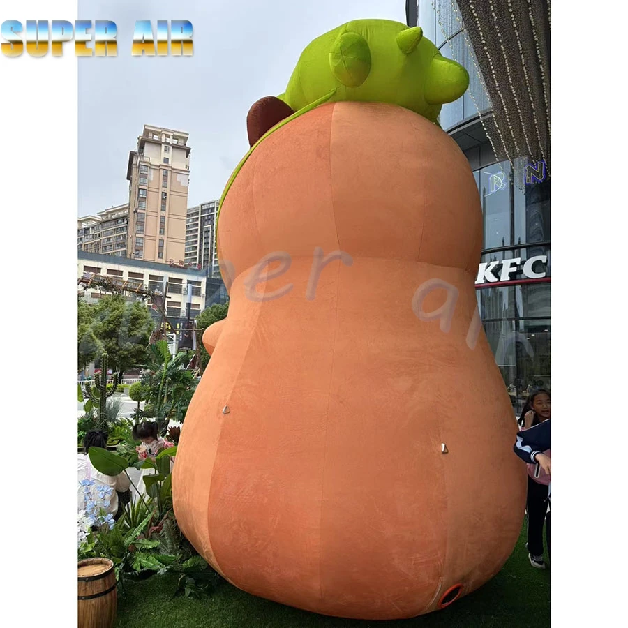 人気の漫画モデル屋外装飾とてもかわいい装飾用インフレータブルカピバラ