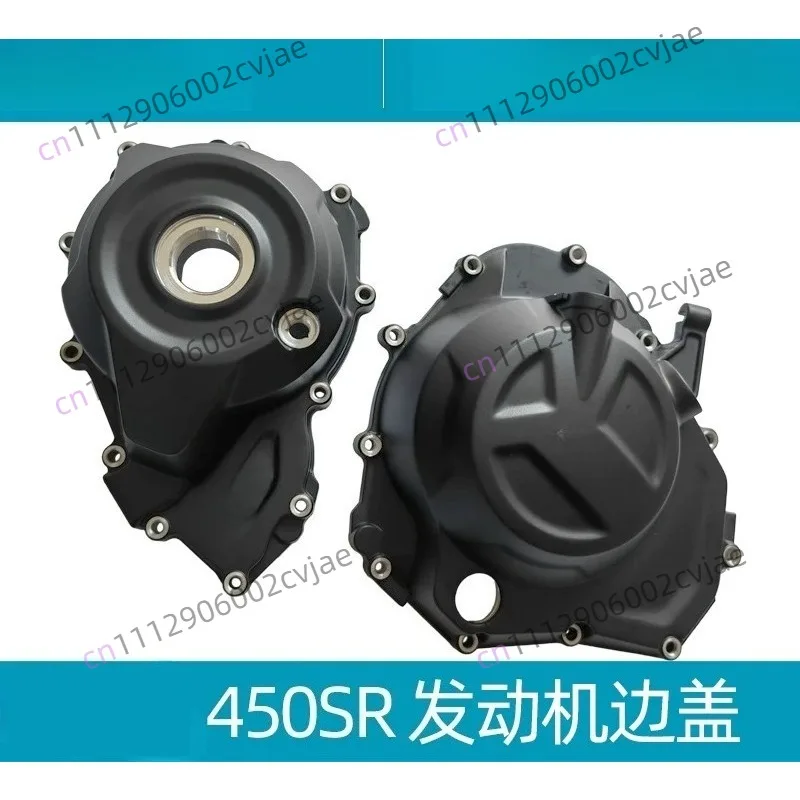 Motorcycle Engine Magneto Left Stator Coils Cover Right Clutch Side Cover For CFMOTO 450SR CF450SR CF400-6
