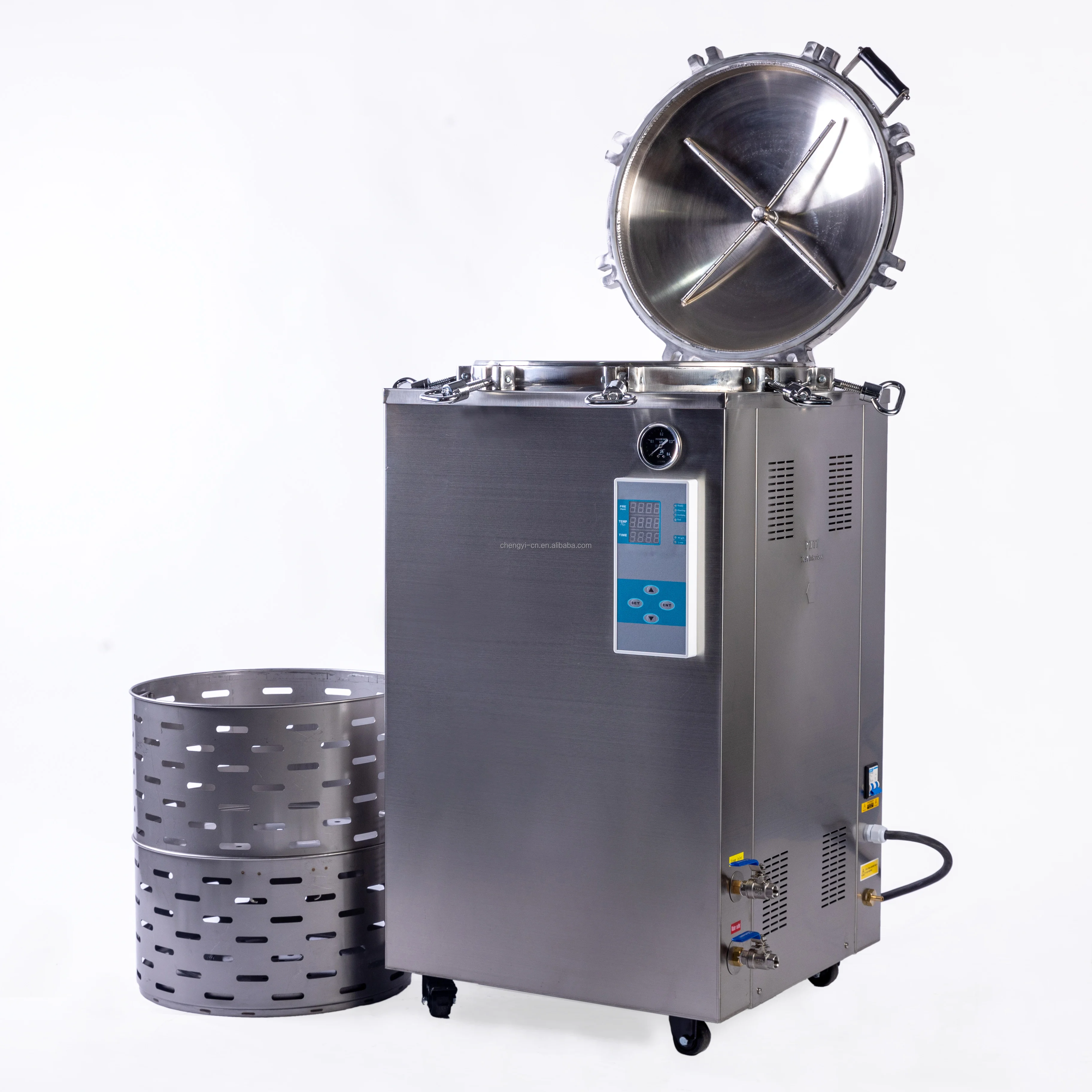 JIBIMED LS-35LD Vertical Pressure Medical Autoclave Sterilizer 35L Stainless Steel ISO9001 CE Certified 0.22MPa Working Pressure