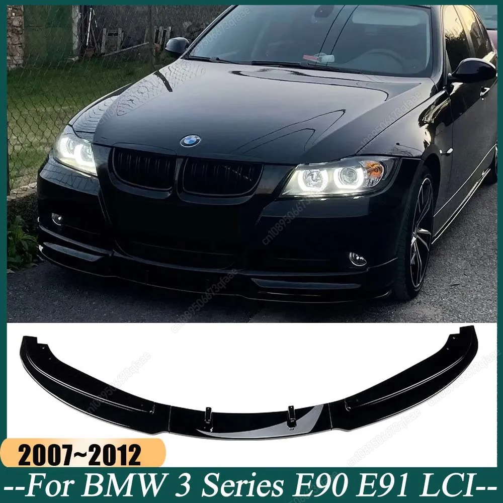 

Автомобильный передний бампер, спойлер, сплиттер для BMW 3 серии E90 E91 325i 330i 2007-2012 LCI ABS Canard, диффузор для губ, комплекты кузова, тюнинг