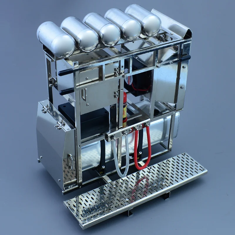 RC Truck Metal Simulation Equipment Rack tank Gas Tank Toolbox for 1/14 Tamiya SCANIA 770S VOLVO BENZ Arocs MAN TGX Car
