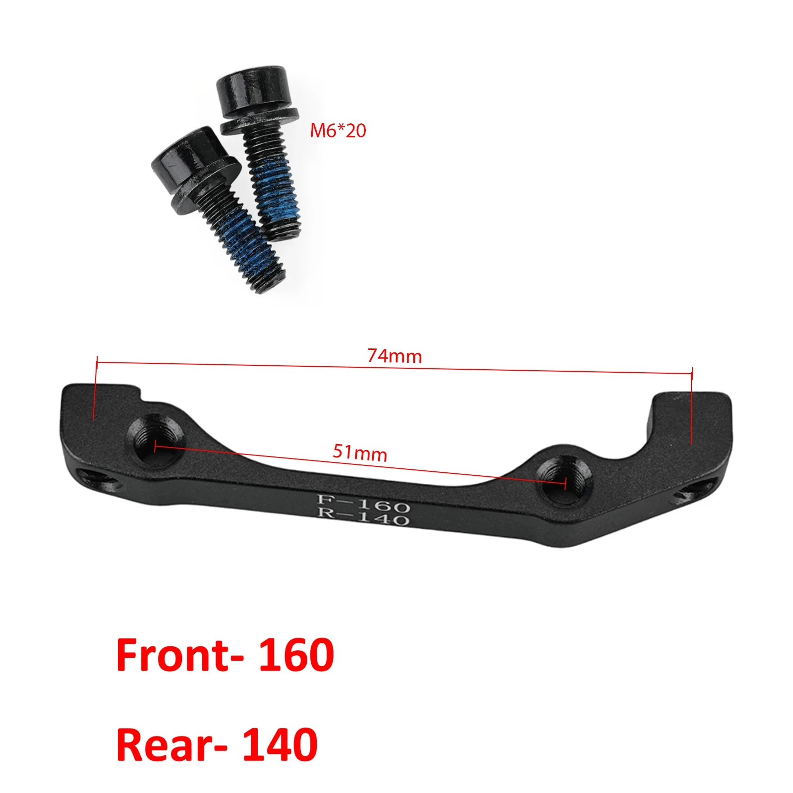 AliExpress NONE Zoom XTECH HB100 Hydraulic Disc Brake Adapter 140 160 180mm Bracket Front Rear Caliper Mount Bicycle Scooter Parts