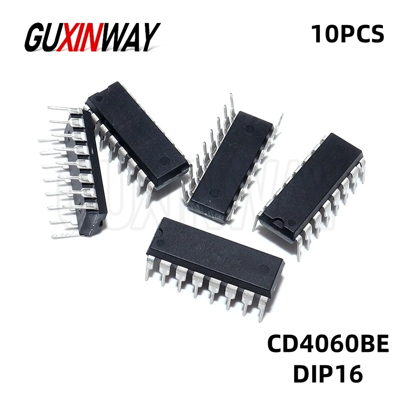 10pcs new original CD4060BE CD4060 DIP-16 Counter ICs 14-Bit Ripple