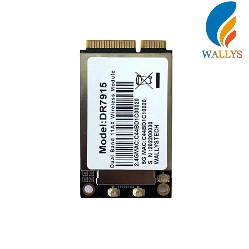 Wallys/Industrial 2×2.4GHz 2x5GHz mtk  MT7915 MT7975 /Support Openwrt/MiniPCIe Module 2T2R Network Card DR7915 WiFi6/