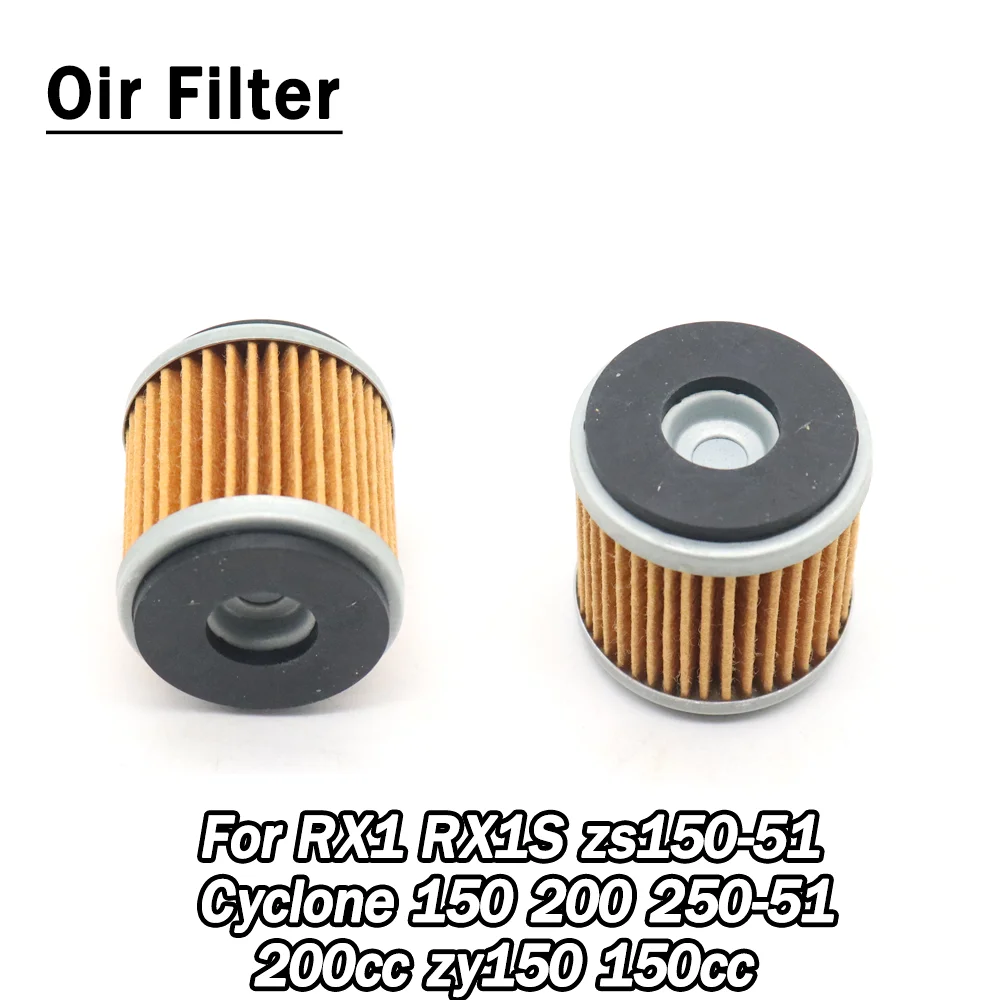 Accesorios para motocicleta elemento de filtro de aceite para Zongshen Cyclone ZS150 ZS200 ZS 150 200 RX1 RX1S RX 1S 200cc zy150 150CC