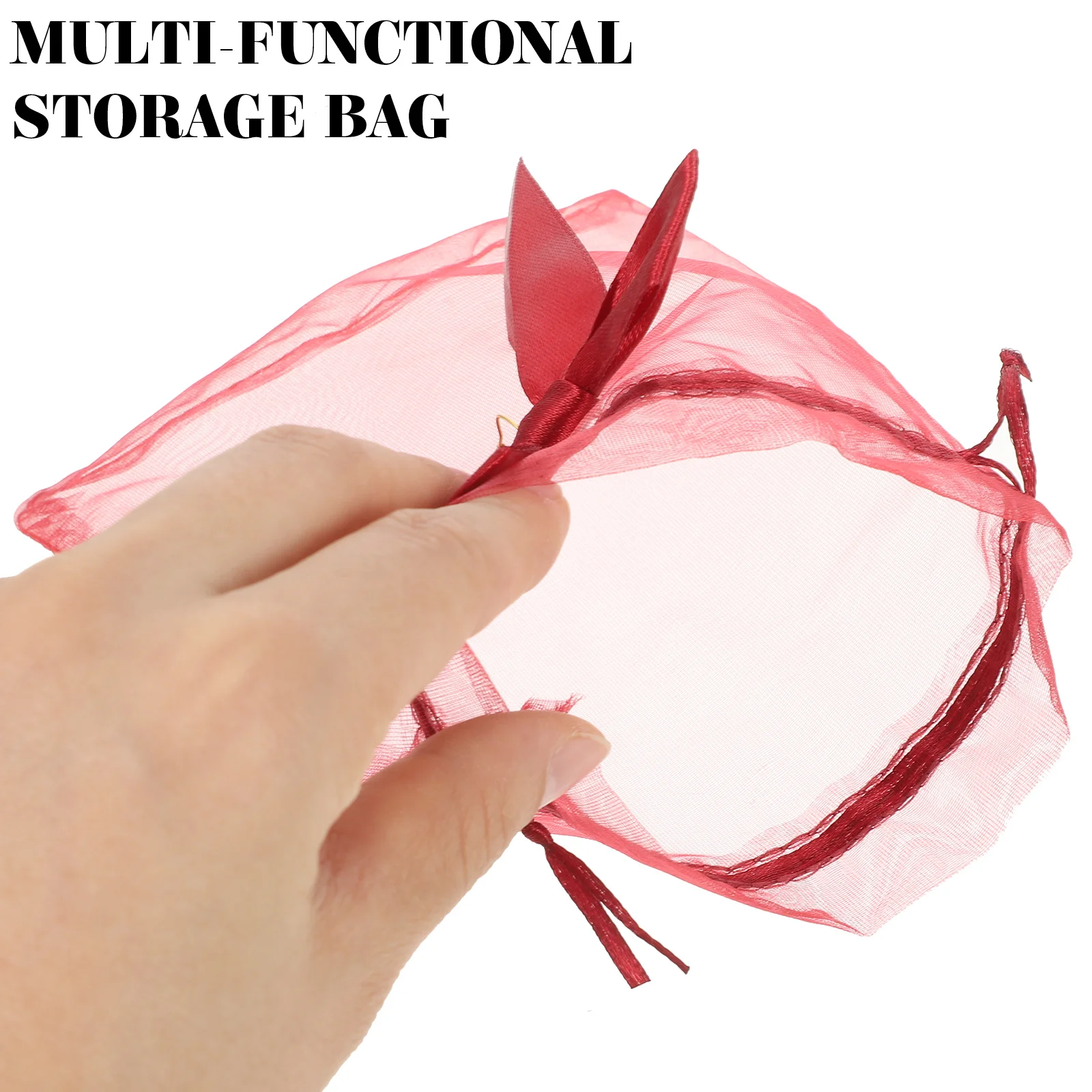 

20Pcs Candy Bags Stylish Polyester Wedding Party Favors Small Drawstring Pouches Cloth Gift Pouches Favor Bags