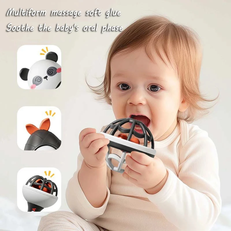 Hochets pour nouveau-né, jouets pour enfants, jeux Montessori, développement des morsures, jouets sensoriels, Instruments de musique de 0 à 6 et 12 mois