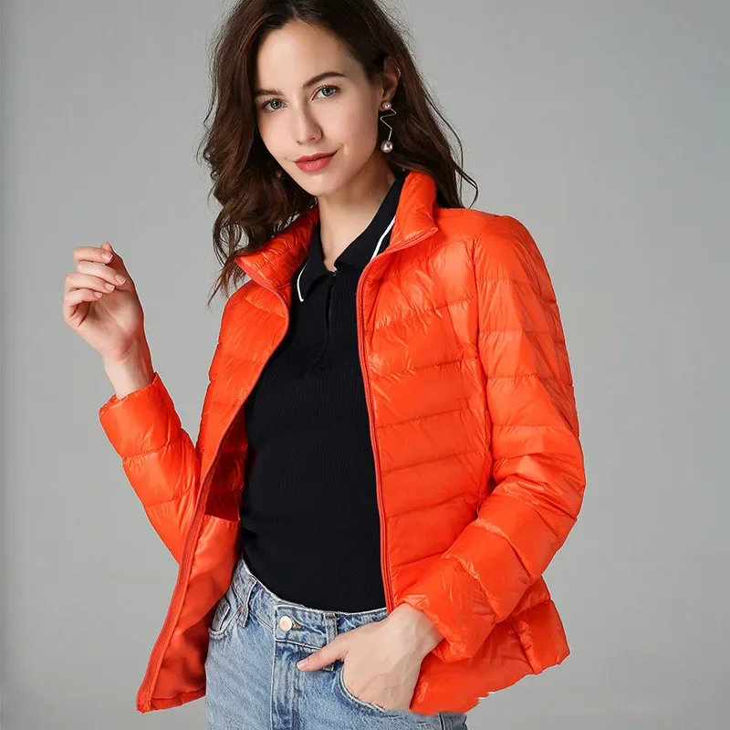 MRMT 2024 Brand New Women's European Down Jacket Short Lightweight Thick Warm Slim White Duck Down Fashion Jacket