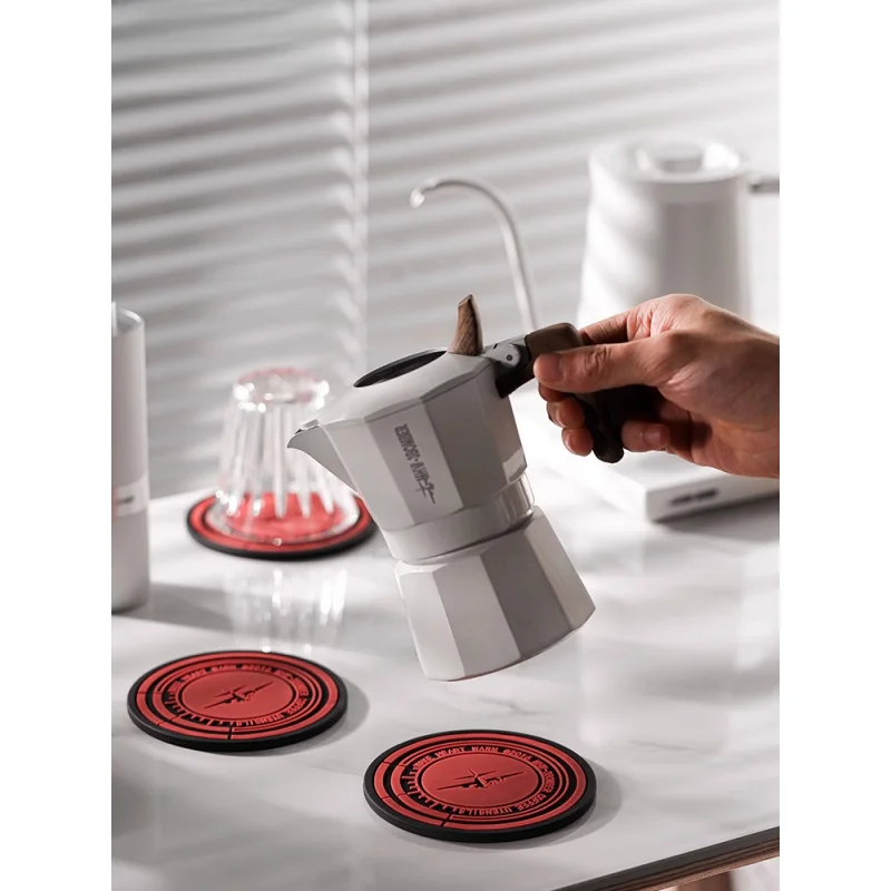 

1pcs For MHW-3 Bomber Bomber Mocha Pot Silicone heat insulation and heat-resistant pad, multi-functional coffee coaster