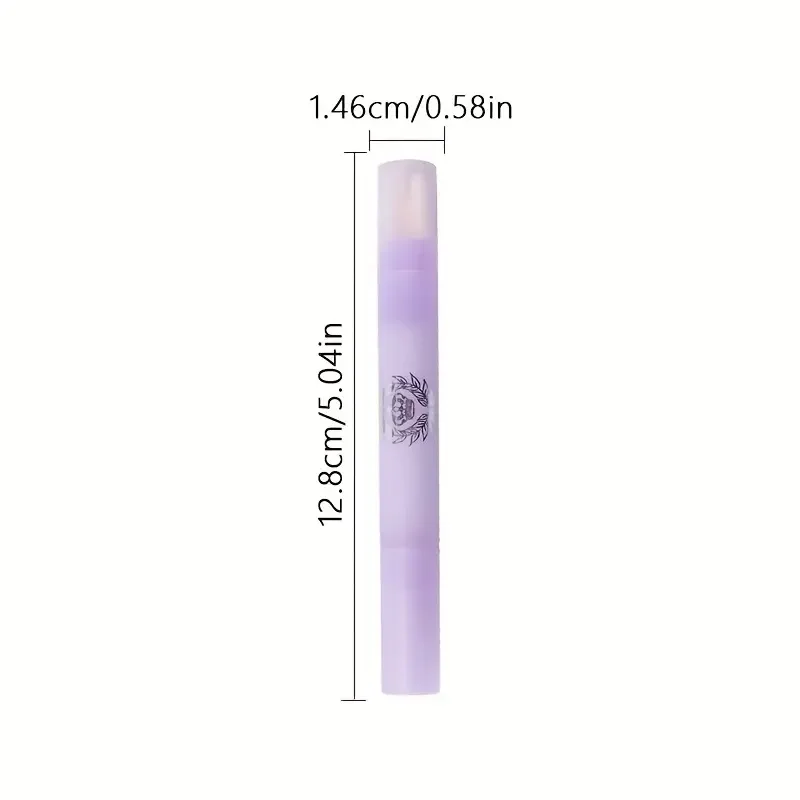 ネイルポリッシュリムーバーペン、コットンチップ付きネイルエッジクリーニングペン、メイクアップをホールド、2個