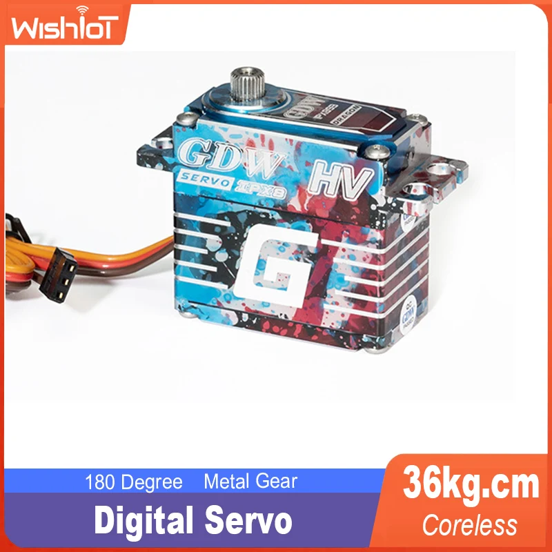 Servo Digital de alta presión para coches teledirigidos, 36kg.cm, resistente al agua IPX893, Robot submarino, camión sobre orugas con Control remoto