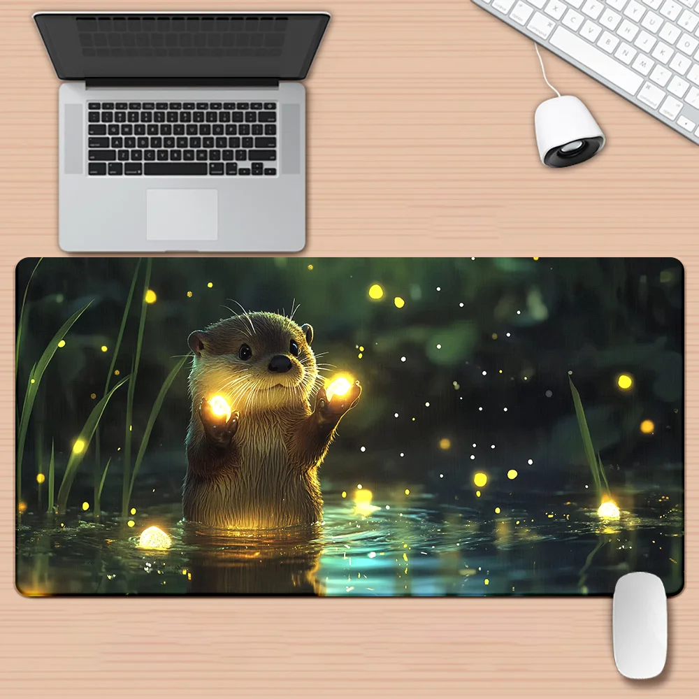 

The luminous otter high-definition printed multi-functional XXL mouse pad is suitable for gamers and offices and is washable
