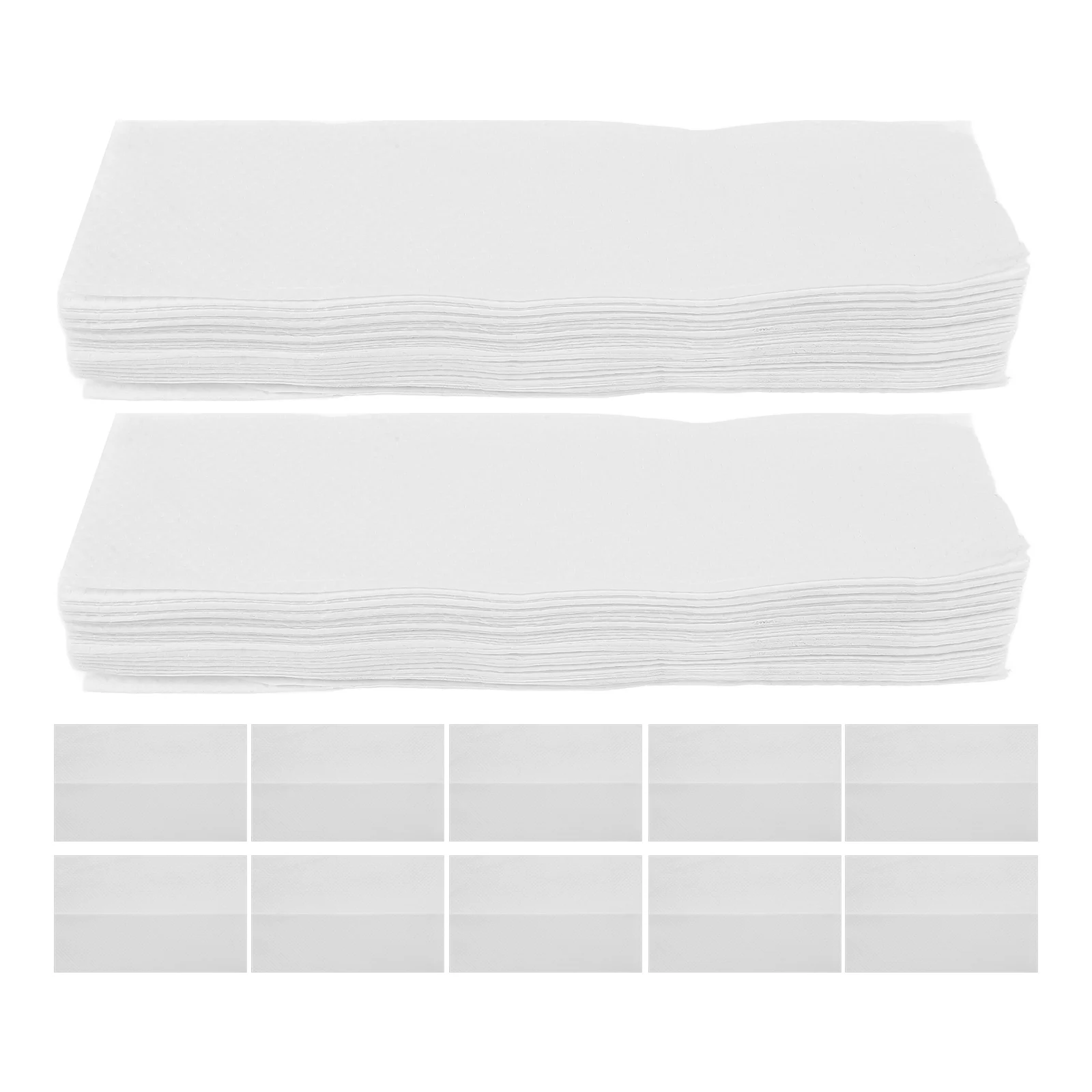 

200 Pcs Three Folds of Hand Paper Dinner Towels Bridal Shower Napkin Banquet Bathroom Medical