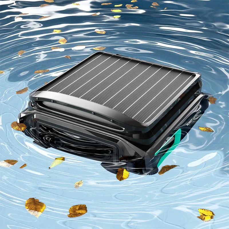 Cordless Robot Pool Cleaner Solar Skimmer F1 Battery 5200 mAH 7L Large Debris Basket App Control