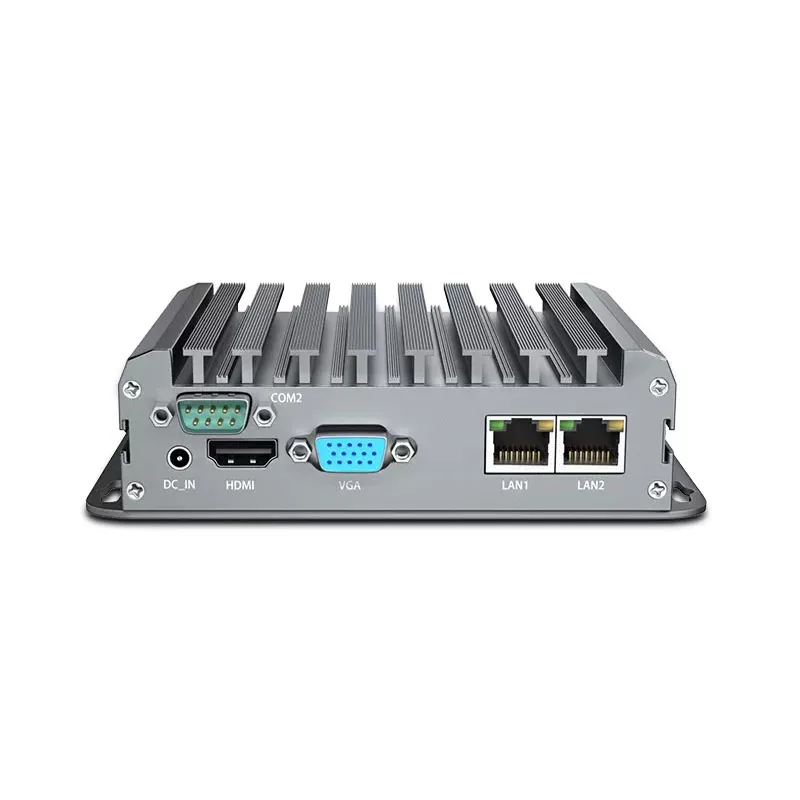 Tanie wentylatory Intel Celeron N2810 N2840 Mini PC ESXI AES-NI miękki Router HDMI VGA pfSense Firewall urządzenie mikrokomputer