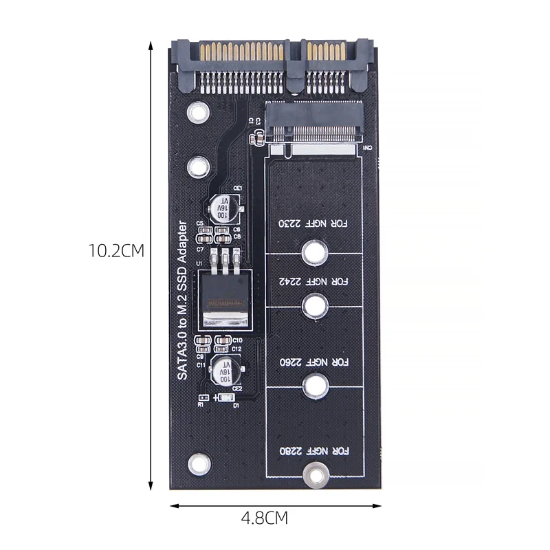 M.2 NGFF SSD a SATA 3 3,0 convertidor de tarjeta adaptadora B & M protocolo clave unidad de disco de estado sólido 2230 2280 2242