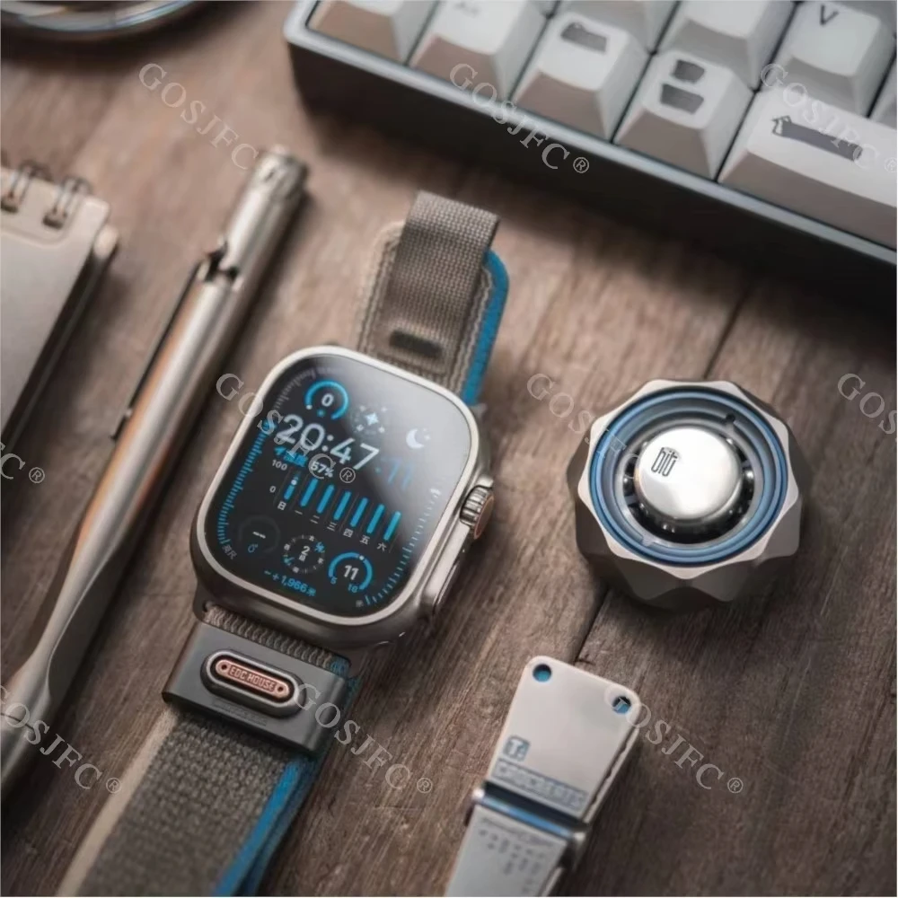 LAUTIE BIT05 titane Fidget Spinner bout des doigts Gyro métal adultes soulagement du Stress jouet Fidgeting jouets