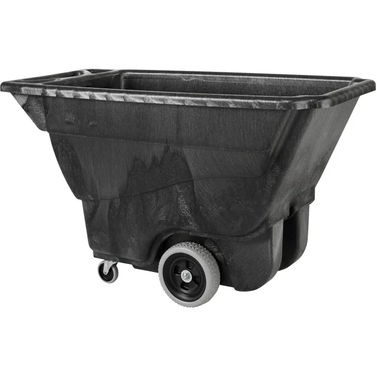 

Tilt Dump Truck, 450 lbs 1/2 Cubic Yard Heavy Load Capacity with Wheels, Trash Recycling Cart, Black