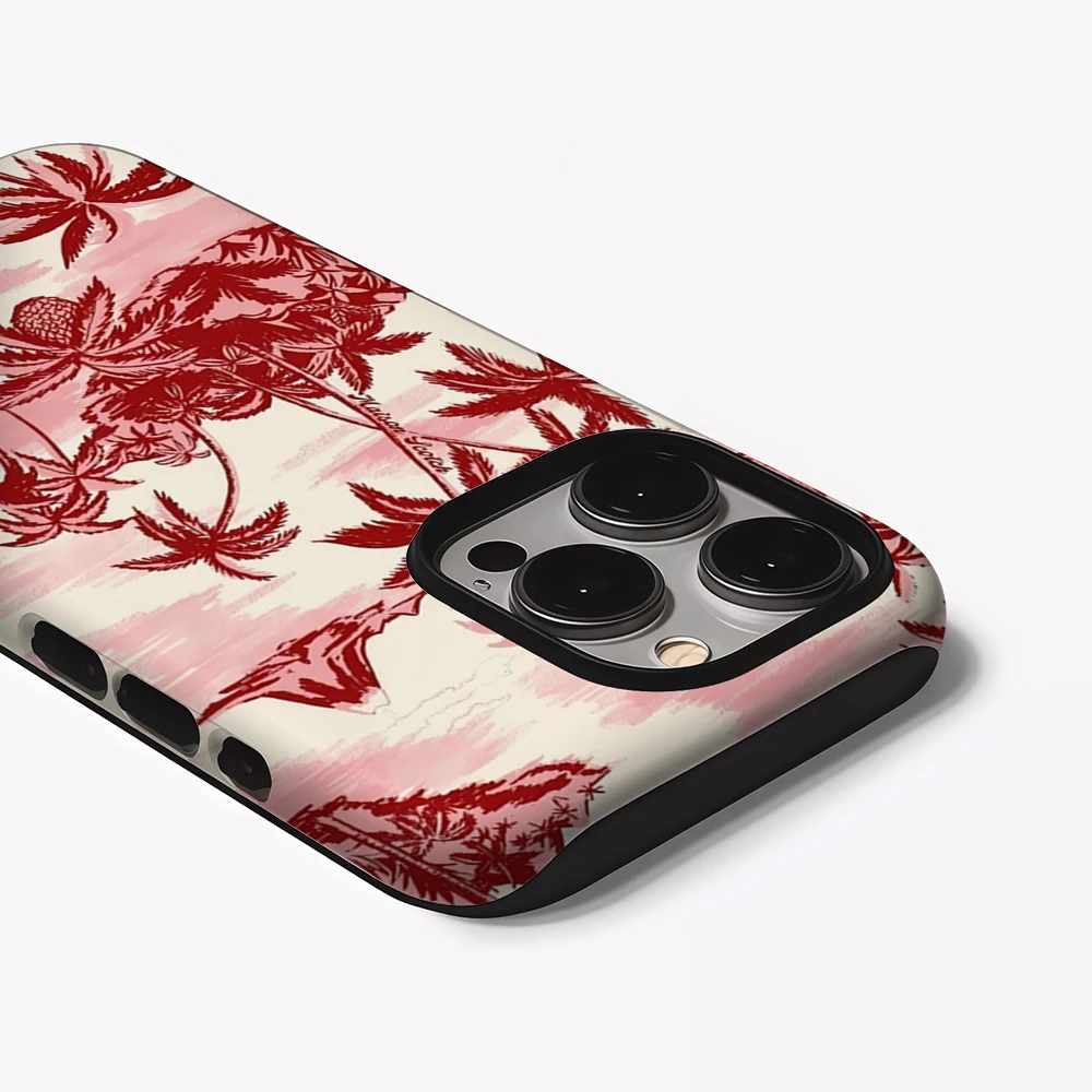 حافظة هاتف Pink Palms Phone17 يجب اقتناؤها لهاتف آيفون 17 16 15 14 13 12 Pro Max Plus غطاء خلفي مزدوج الطبقة #3