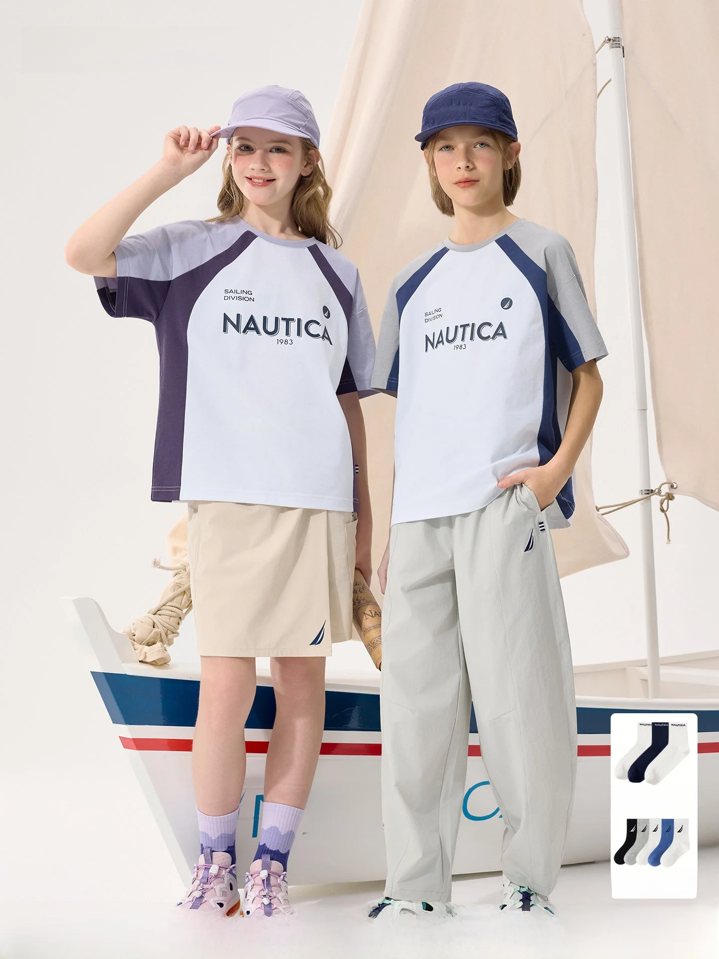 t-shirt-a-manches-courtes-nautica-pour-enfants-sechage-rapide-sensation-de-fraicheur-nouveau-style-2026-pour-garcons-filles-et-adolescents-decontracte-en-fibre-de-polyester